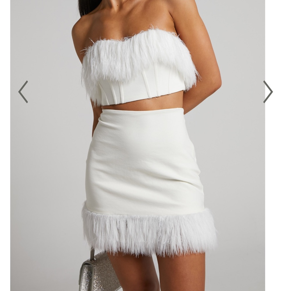Showpo Rhaiza Feather Skirt Set